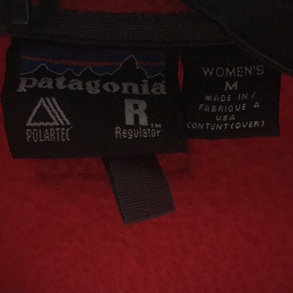 Patagonia Red & Black Polartec Regulator Jacket - Picture 5 of 6